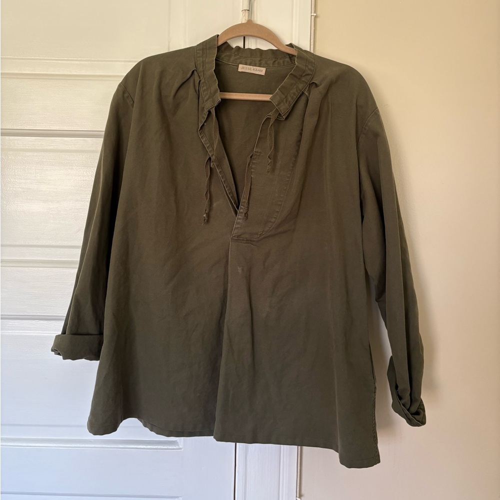 Jesse Kamm Khaki Tunic Top